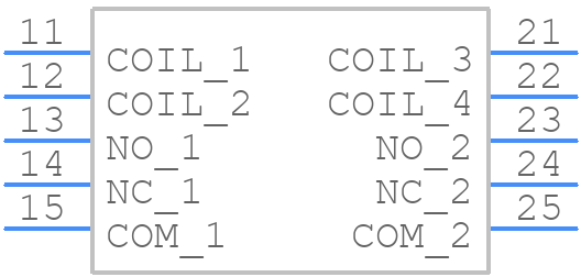 V23084C2001A303 - TE Connectivity - PCB symbol