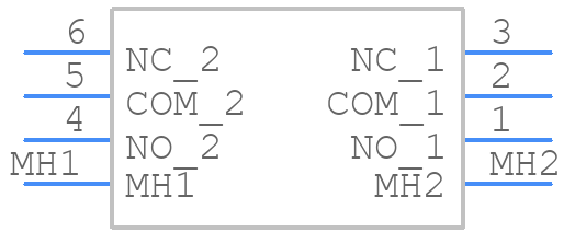 A201MD9AV2Q04 - TE Connectivity - PCB symbol