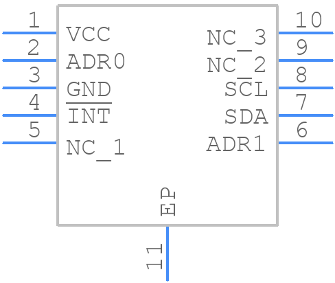 ALS31300EEJASR-1000 - Allegro Microsystems - PCB symbol