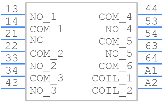 SR6-516-L012 - TE Connectivity - PCB symbol