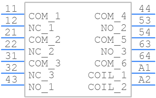 SR6-336-L021 - TE Connectivity - PCB symbol