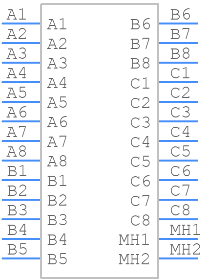 1-2332664-3 - TE Connectivity - PCB symbol