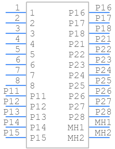 2332799-3 - TE Connectivity - PCB symbol