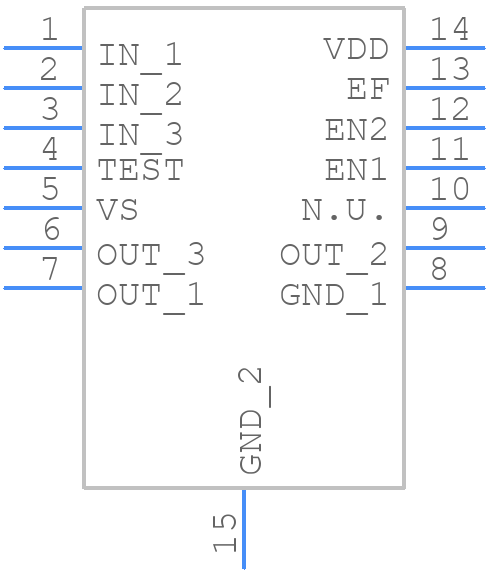 TLE94003EPXUMA1 - Infineon - PCB symbol
