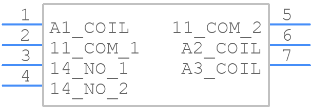 RTS3TF03 - TE Connectivity - PCB symbol