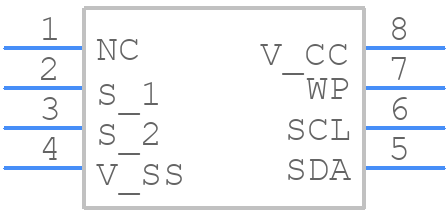 X24645PIG - IC MICROSYSTEMS SDN BHD - PCB symbol