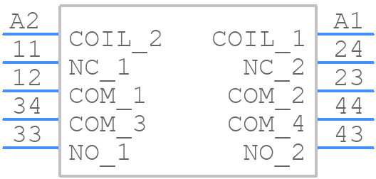 SR4M4024 - TE Connectivity - PCB symbol