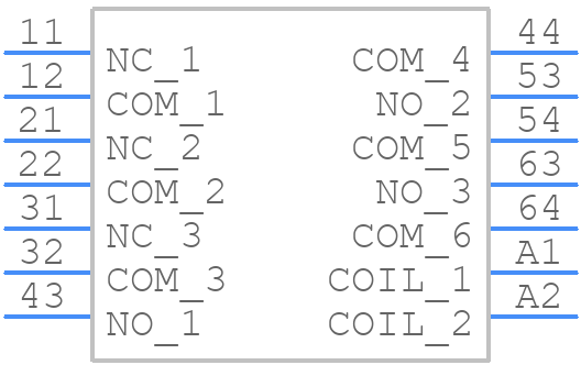 SR6A6K12 - TE Connectivity - PCB symbol