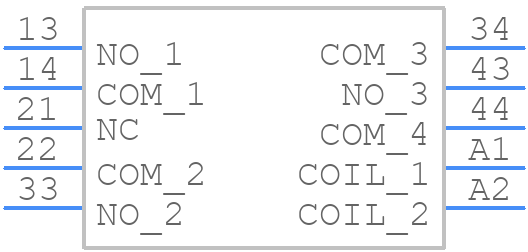 SR6M4024 - TE Connectivity - PCB symbol