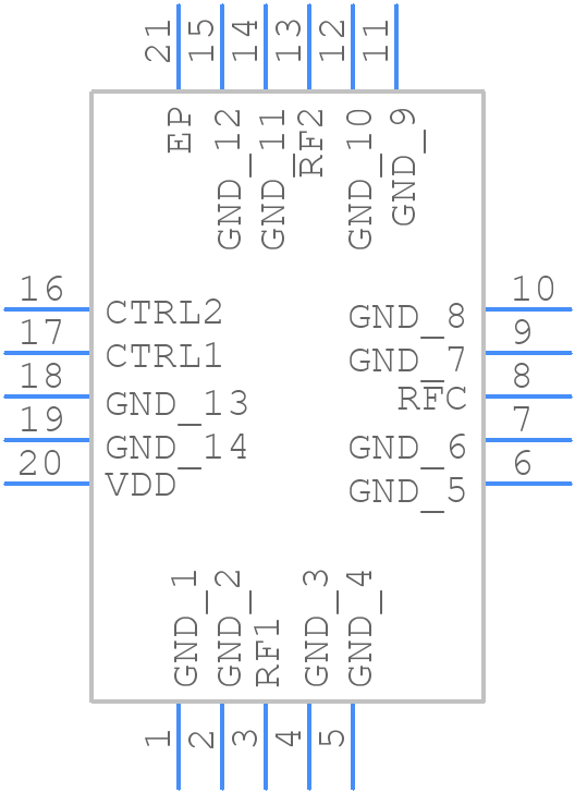PE42420F-Z - Peregrine Semiconductor - PCB symbol