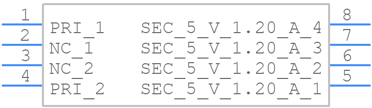 YA8779-BLD - COILCRAFT - PCB symbol