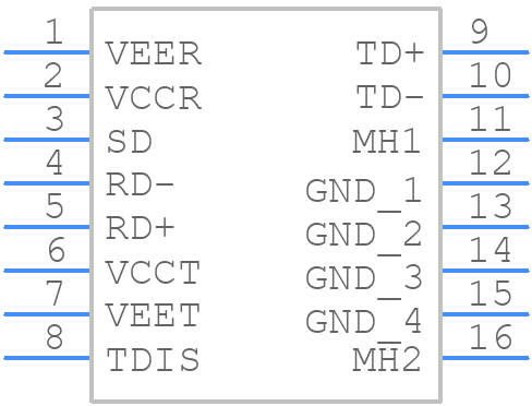 HFBR-5911AL - Avago Technologies - PCB symbol