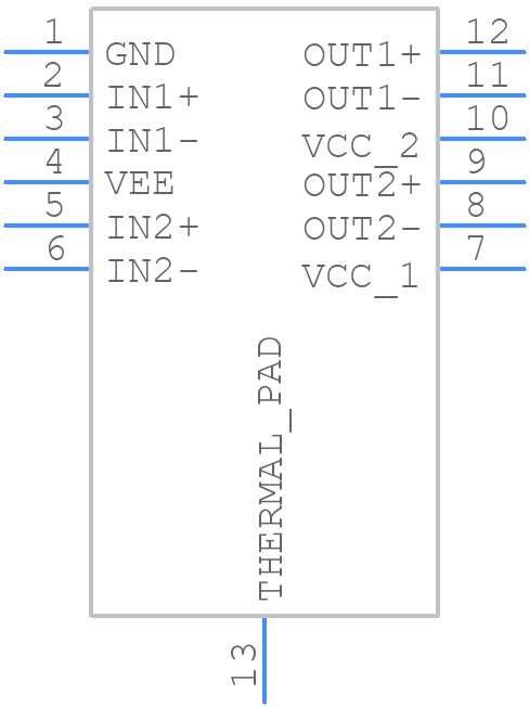 TLV3802DSSR - Texas Instruments - PCB symbol