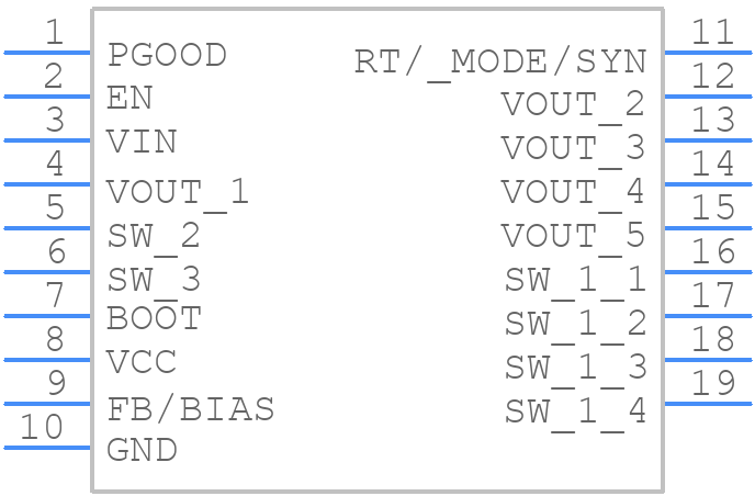 TPSM365R1FRDNR - Texas Instruments - PCB symbol