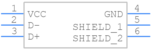61729-1010BLF - Amphenol - PCB symbol