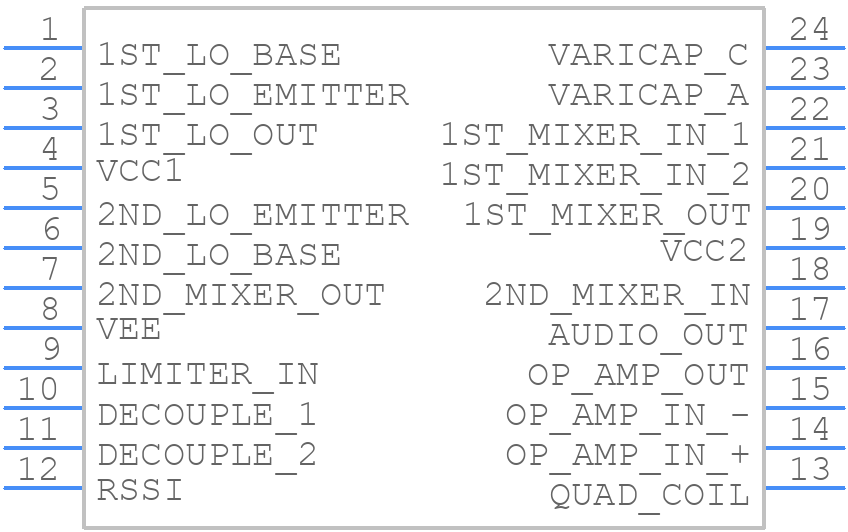 MC13135P - Motorola - PCB symbol
