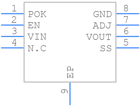 TJ4330GDP-3.3 - HTC - PCB symbol