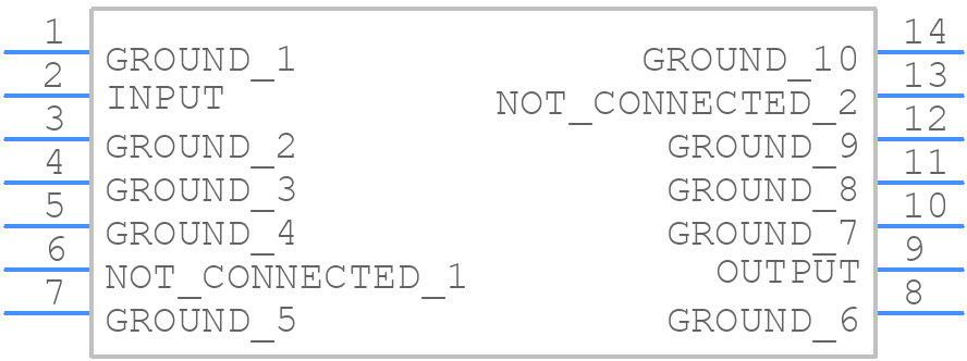 BPF-C141+ - Mini-Circuits - PCB symbol