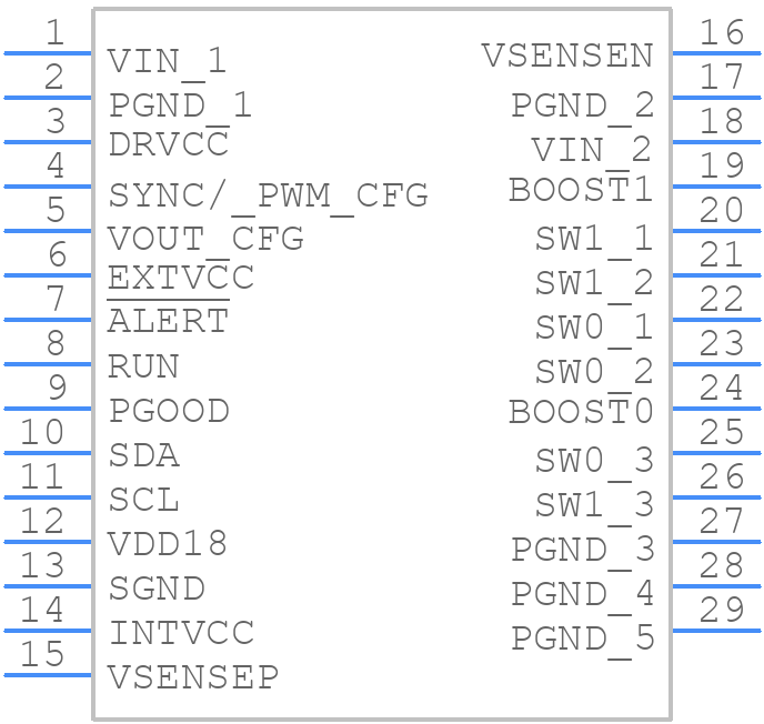 LT7170RV#TRMPBF - Analog Devices - PCB symbol
