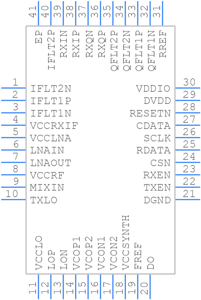 CMX994AQ4 - CML Micro - PCB symbol