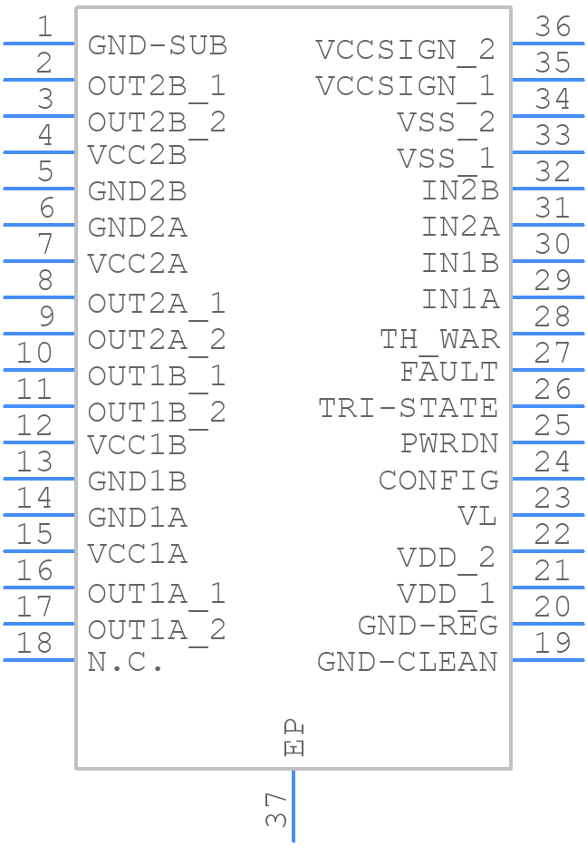 STA50813TR - STMicroelectronics - PCB symbol