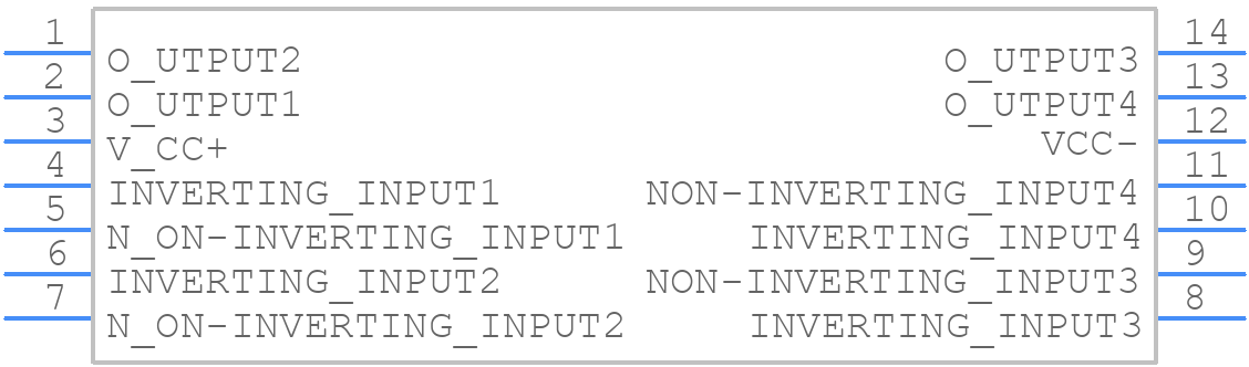 LM139D - STMicroelectronics - PCB symbol