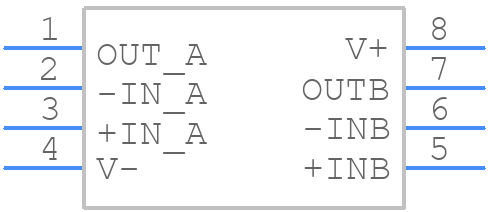 OPA2387DR - Texas Instruments - PCB symbol