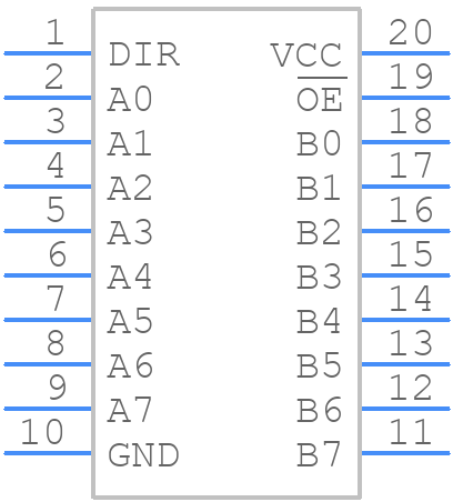 74ABT245DB,118 - Nexperia - PCB symbol