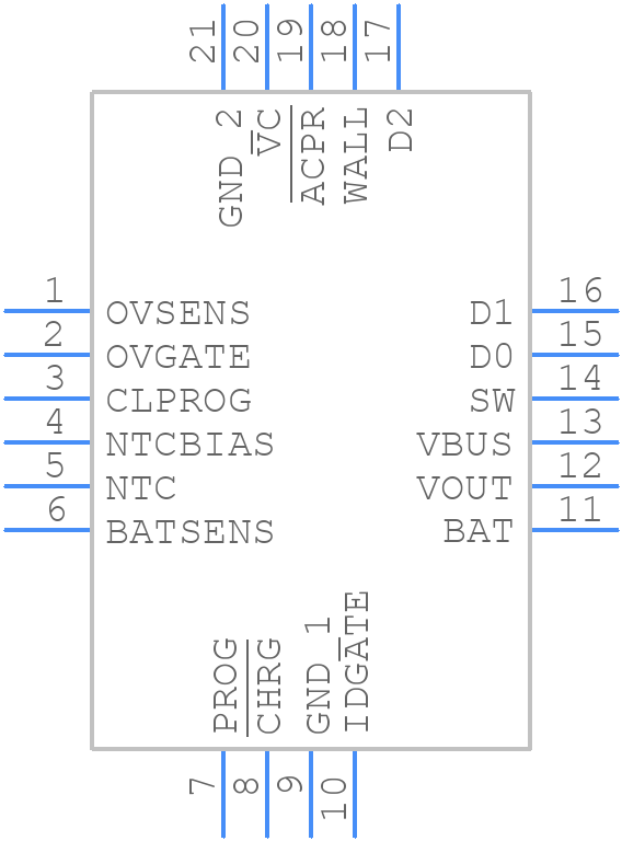 LTC4098EUDC-3.6#TRPBF - Analog Devices - PCB symbol