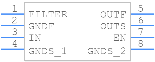MAX6079ALA25+T - Analog Devices - PCB symbol