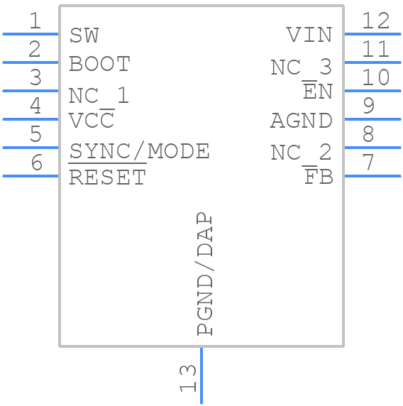 LM63635CC3QDRRRQ1 - Texas Instruments - PCB symbol