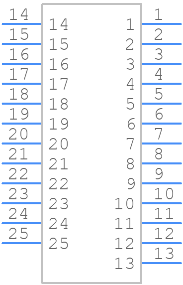 AYF332565 - Panasonic - PCB symbol