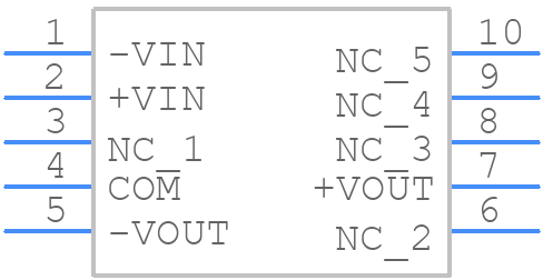 R0.25D10-1224 - RECOM Power - PCB symbol