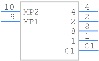 MRSSH4DC16SMGWT - TE Connectivity - PCB symbol