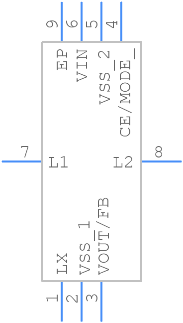 XCL206C333CR-G - Torex - PCB symbol