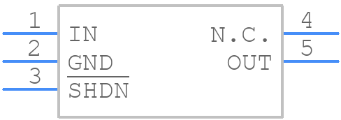 MAX8511EXK33+T - Analog Devices - PCB symbol