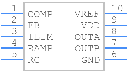 MIC3838YMM - Microchip - PCB symbol