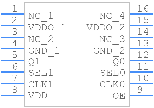 83052AGI-01LFT - Renesas Electronics - PCB symbol