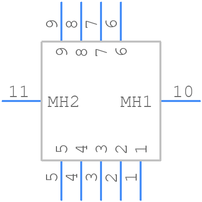 747840-6 - TE Connectivity - PCB symbol