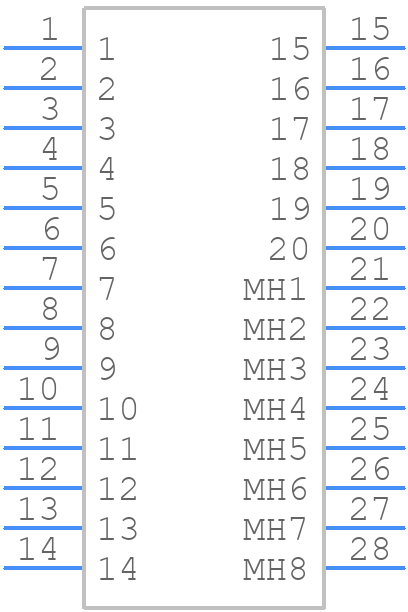 F11-20002042R - Harwin - PCB symbol