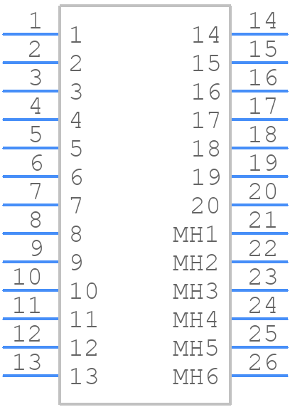 F11-11102042R - Harwin - PCB symbol