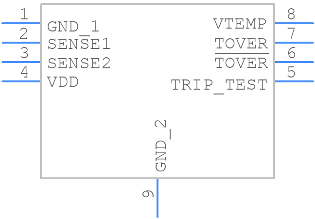 LM57BISDX-5/NOPB - Texas Instruments - PCB symbol