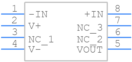 LT6105HMS8#TRPBF - Analog Devices - PCB symbol