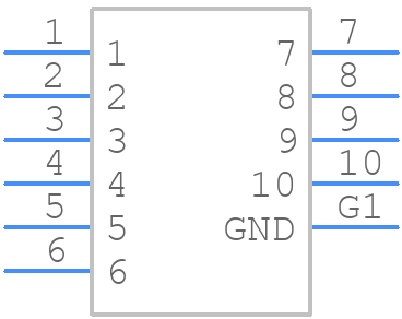 B65615B0001X000 - TDK - PCB symbol