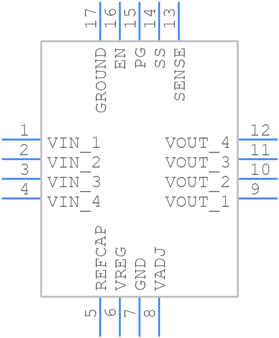 ADP1762ACPZ-1.1-R7 - Analog Devices - PCB symbol