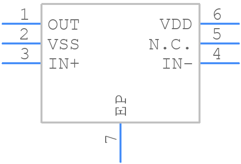 MAX4476ATT+T - Analog Devices - PCB symbol