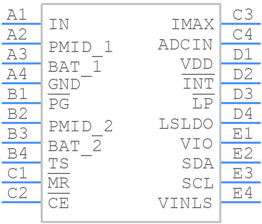 BQ25150YFPT - Texas Instruments - PCB symbol