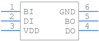 WS2816B-2121 - Worldsemi - PCB symbol