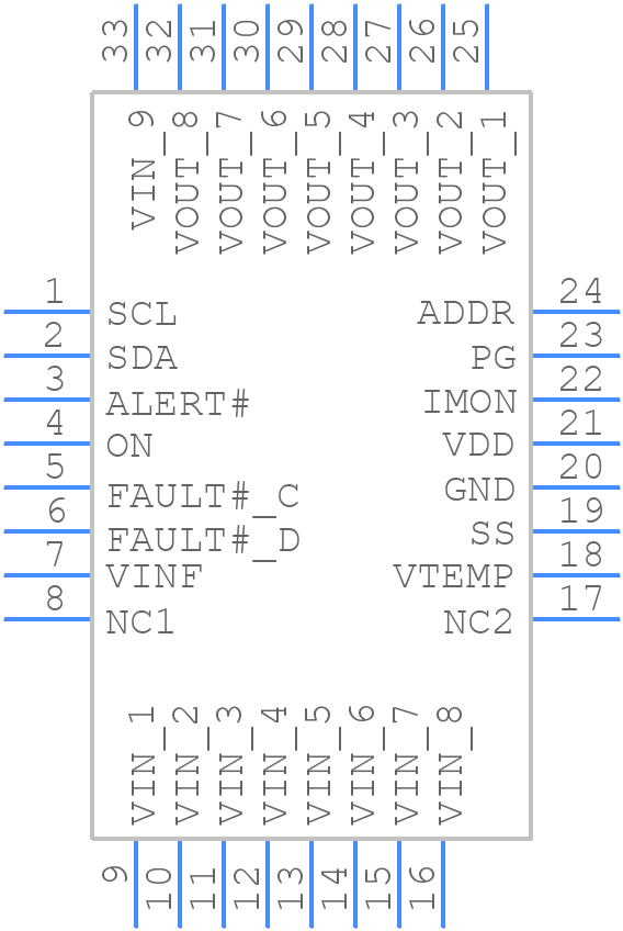 NCP81428MNTXG - onsemi - PCB symbol