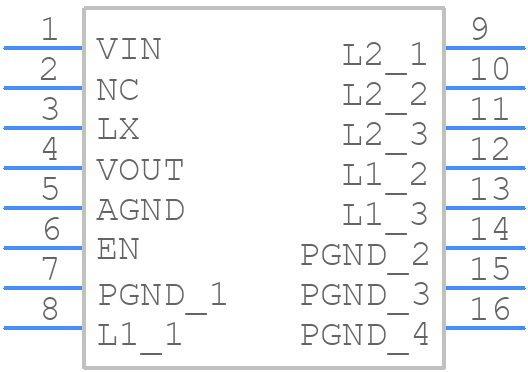 XCL237B1F3D2-G - Torex - PCB symbol